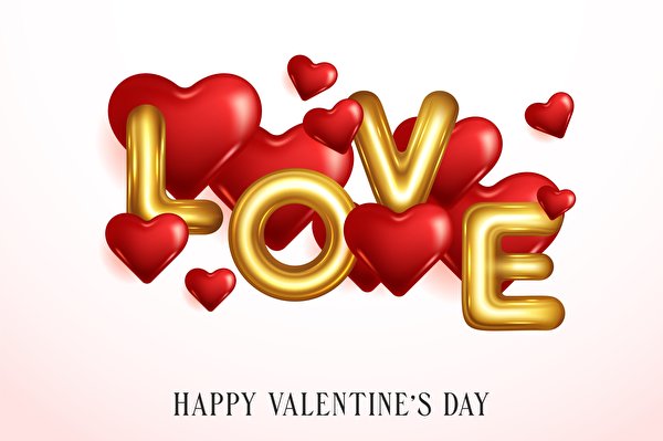 Fondos de escritorio Día de San Valentín Amor Corazón Texto Ingleses