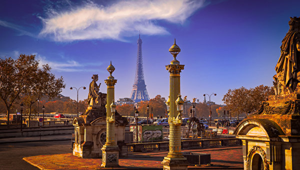 Papel de Parede Desktop França Paris Torre Eiffel