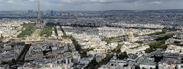 Papel de Parede Desktop França Panorâmica Casa Paris Torre Eiffel De acima