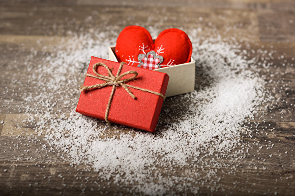 Fondos de escritorio Día de San Valentín Caja Regalos Corazón