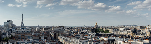 Fonds d'écran France Maison Panorama Paris Tour Eiffel Villes