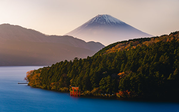 Foto Fuji Vulkan Japan Hakone Natur Gebirge 600x375 Berg