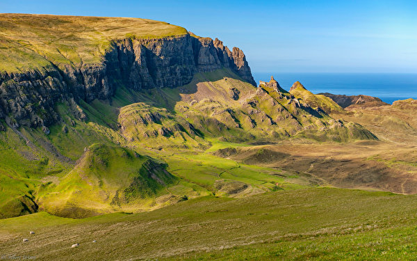 Fondos de escritorio Escocia Montaña Roca Isle of Skye Naturaleza