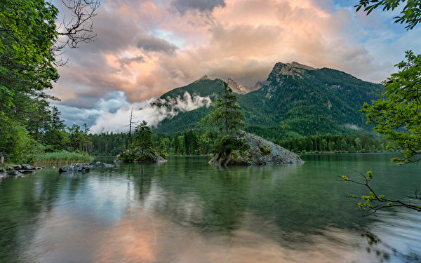 HD wallpaper: tegernsee, church, nature, bavaria, alpine, lake, landscape |  Wallpaper Flare