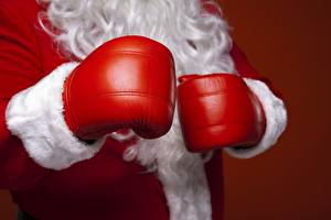 Desktop wallpapers Boxing Christmas Santa Claus