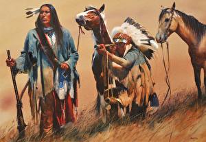 Image Pictorial art Horse Injun John Fawcett