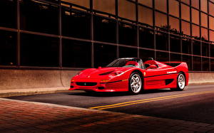 Fonds d'écran Ferrari Rouge F50 supercar Voitures